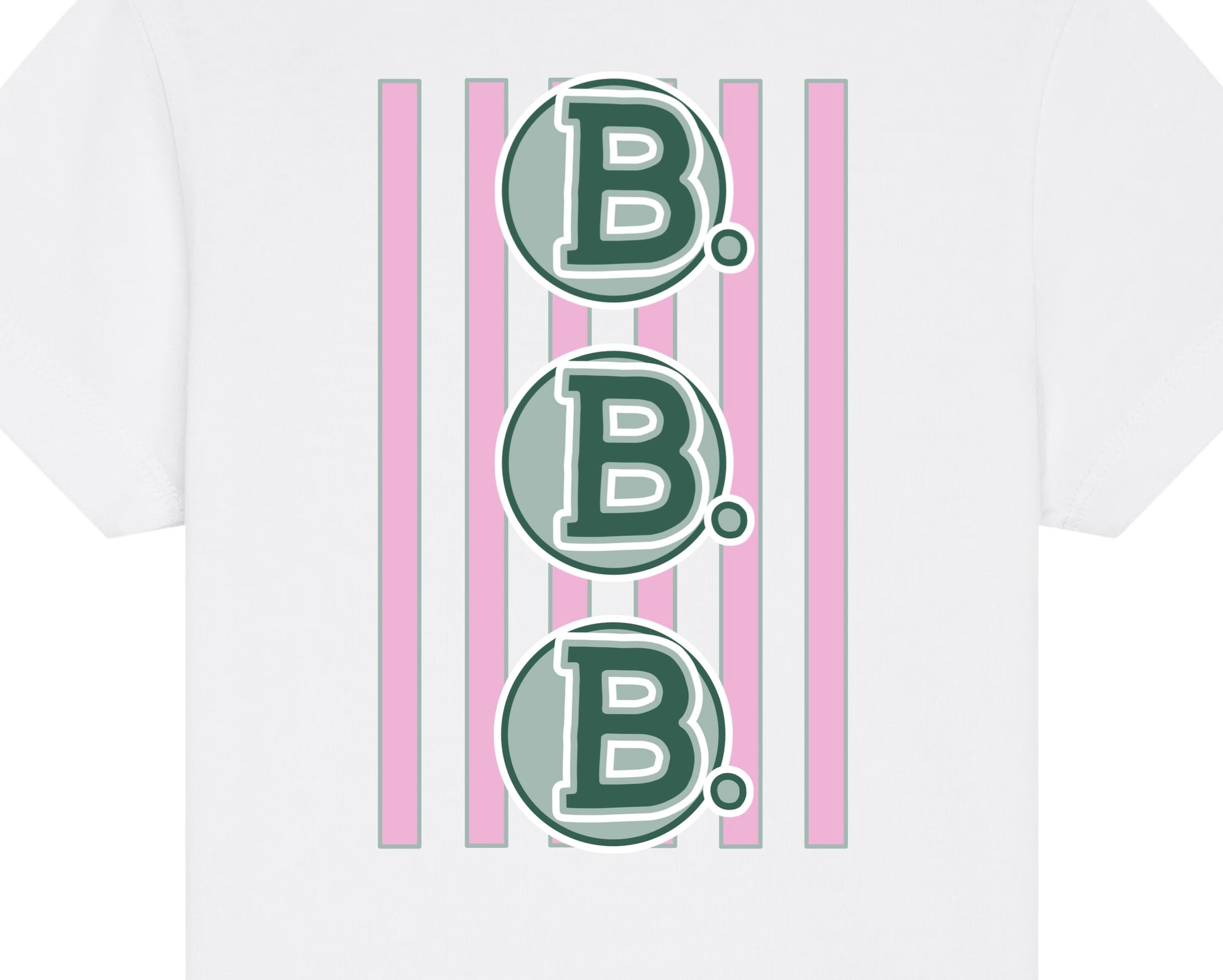 Barne B’s & Stripes Pink SS Tee