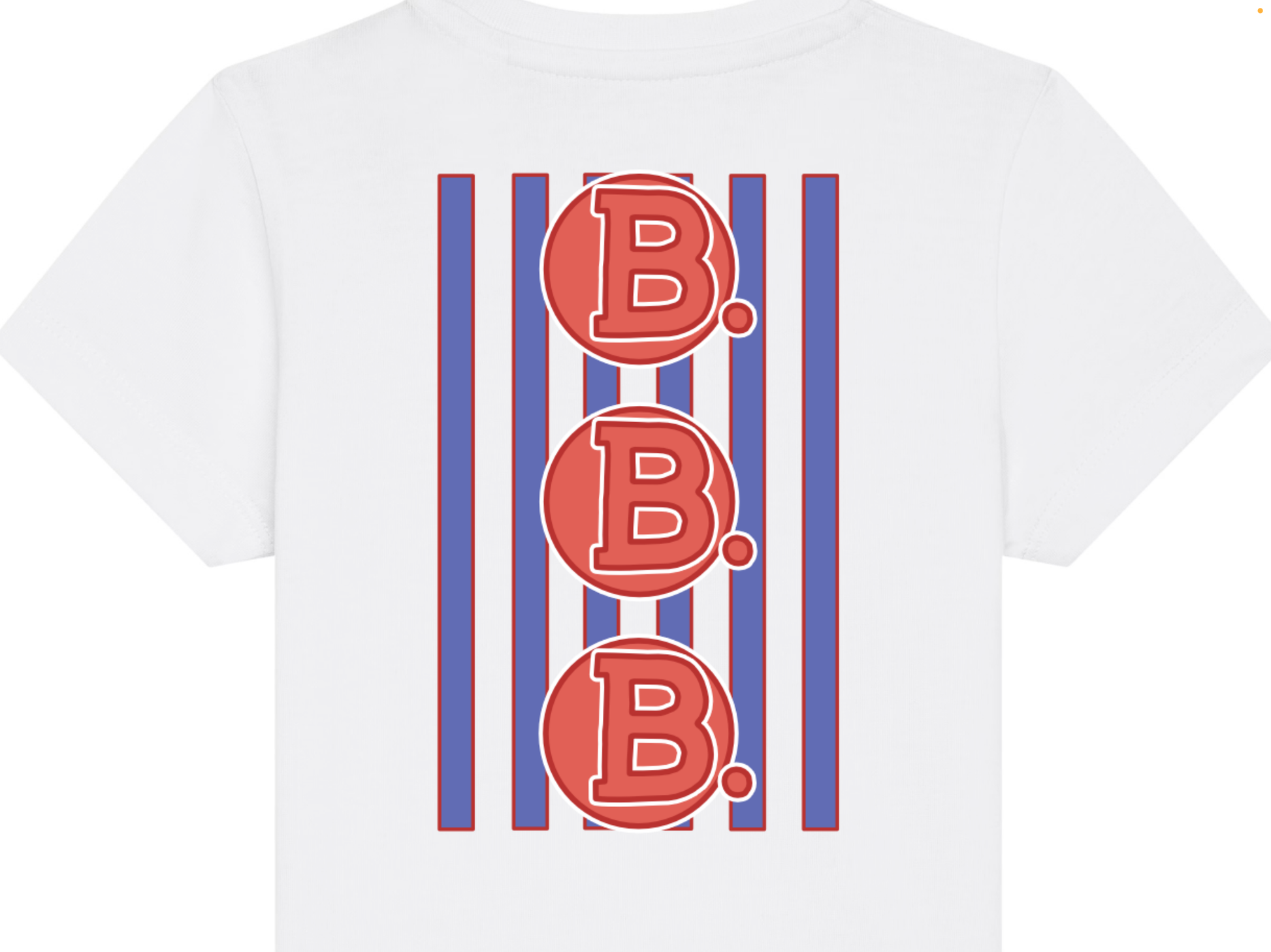 Barne B’s & Stripes Blue SS Tee