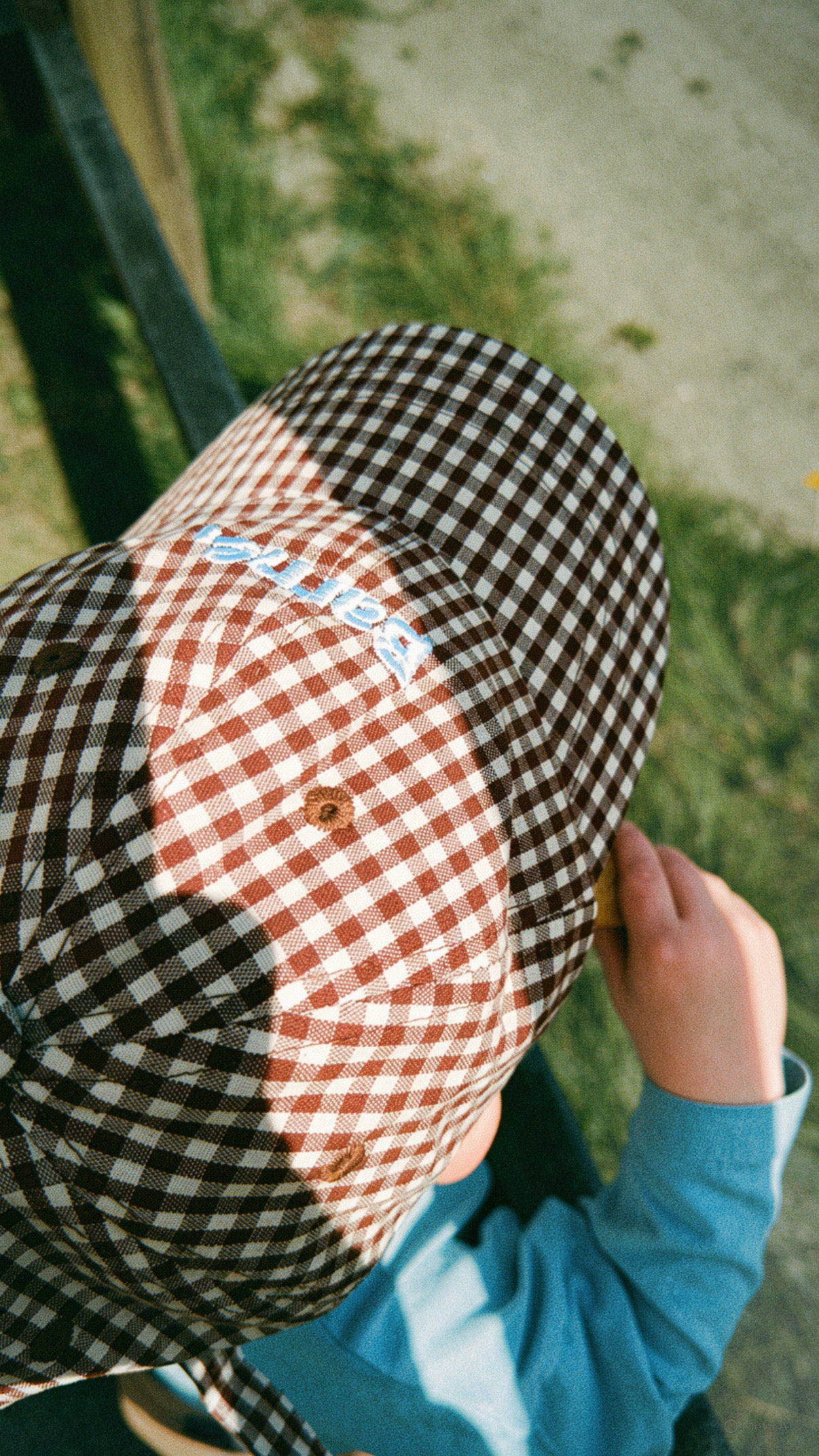 Barne Gingham Cap
