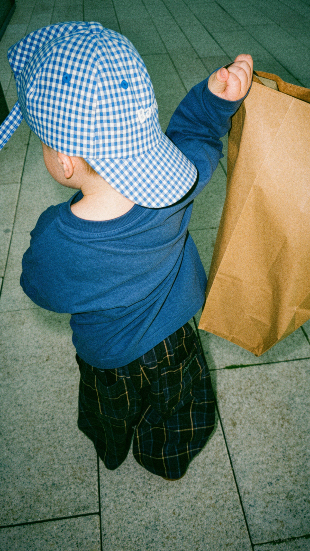 Barne Gingham Cap