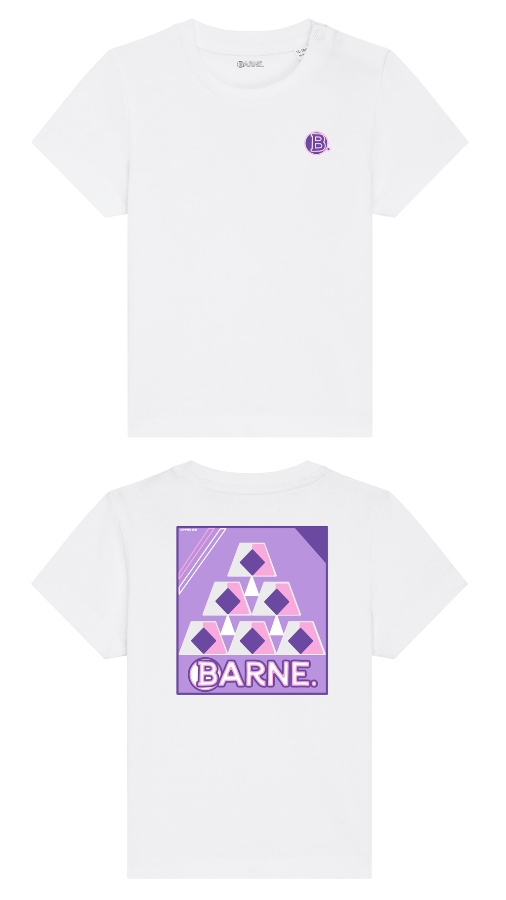 Barne Geo Lavender SS Tee