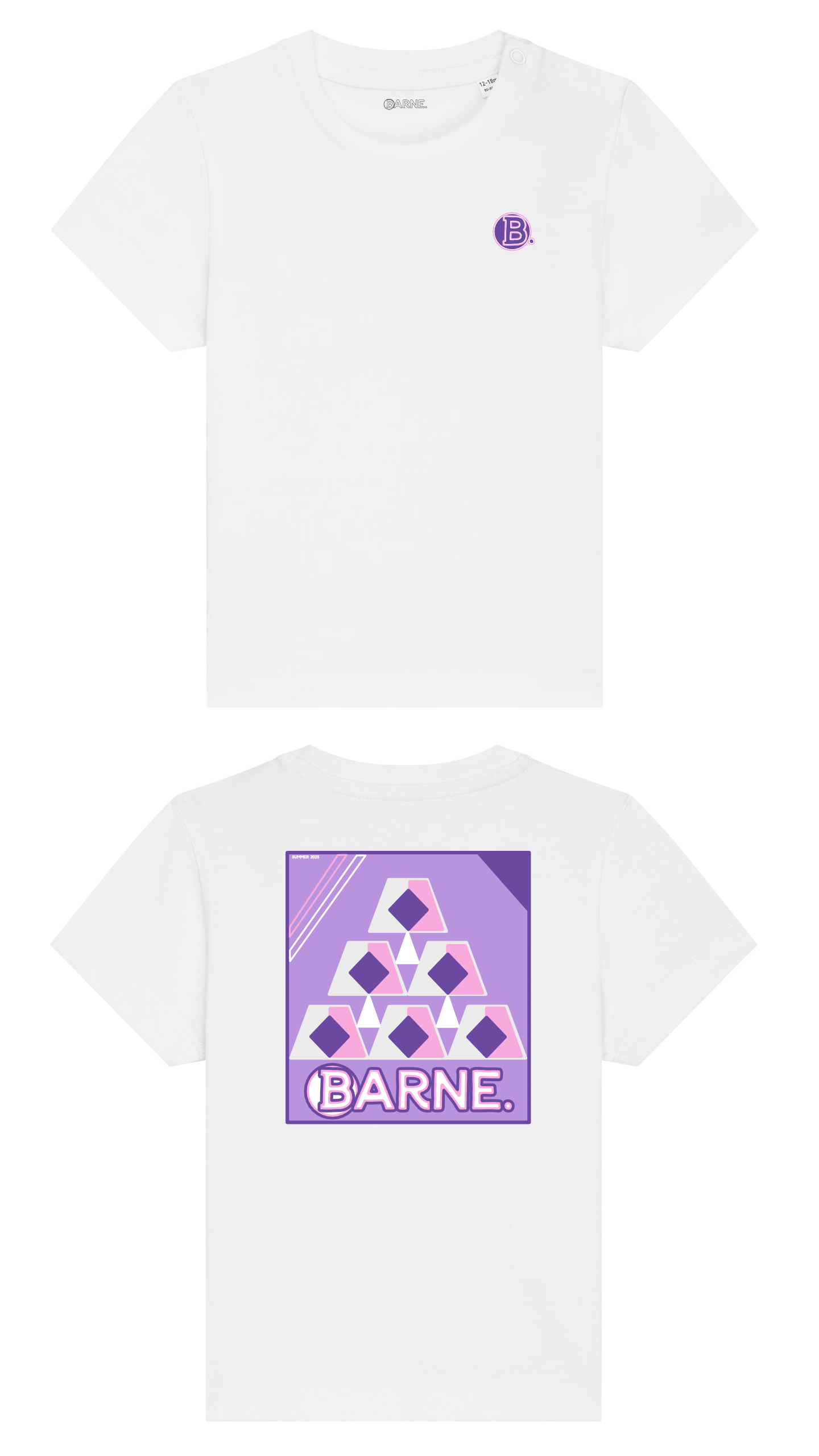 Barne Geo Lavender SS Tee