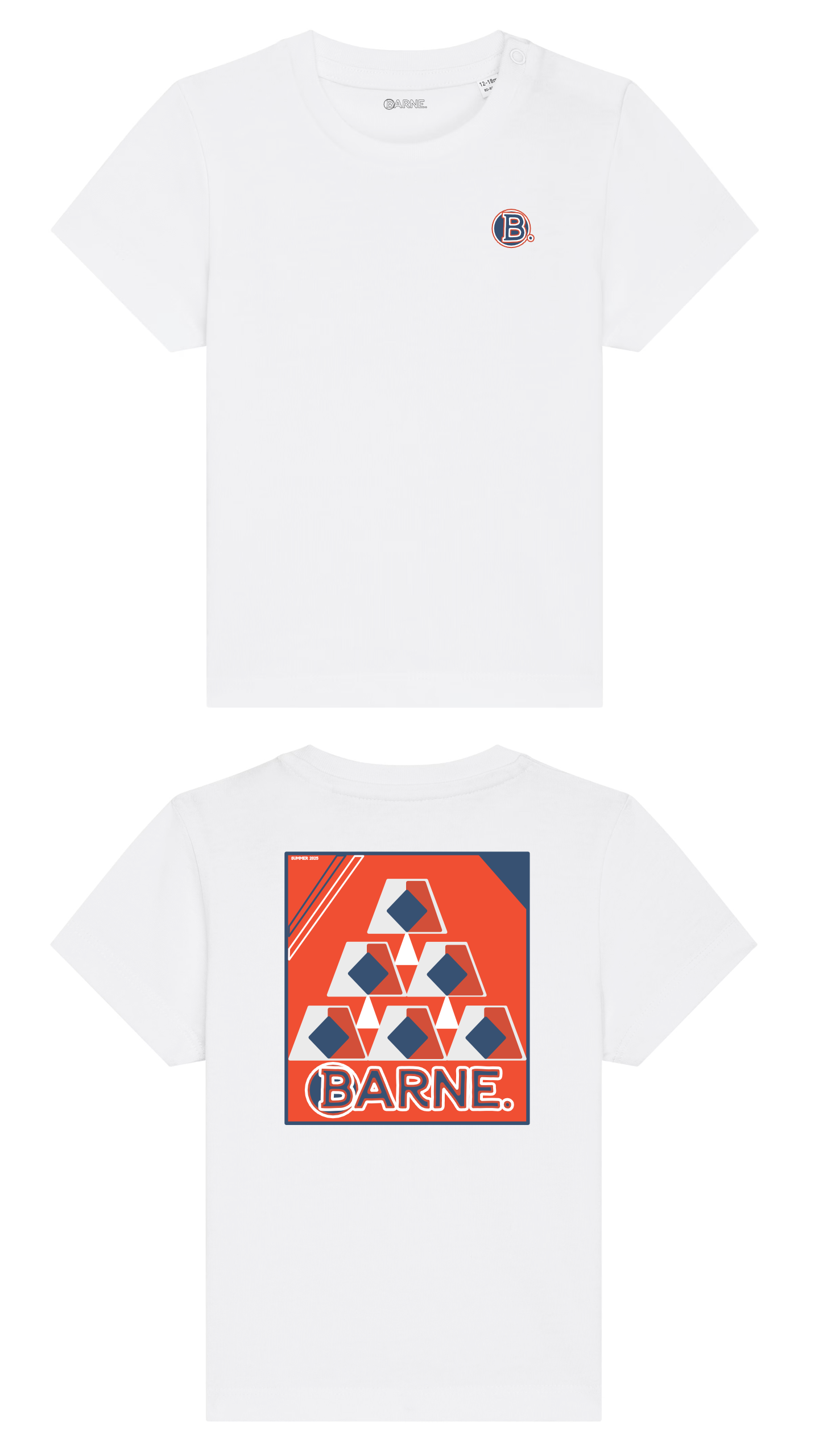 Barne Geo Red SS Tee