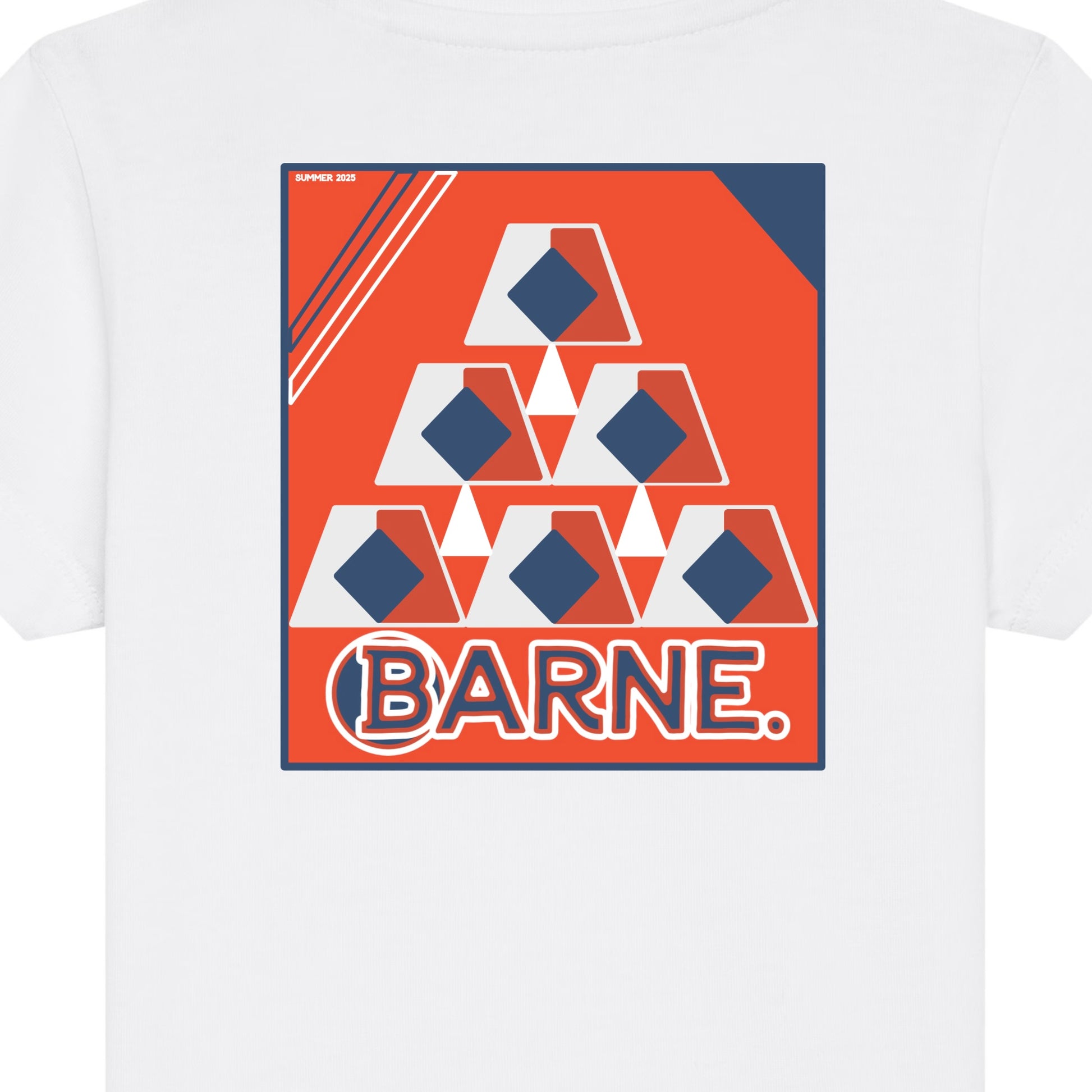Barne Geo Red SS Tee