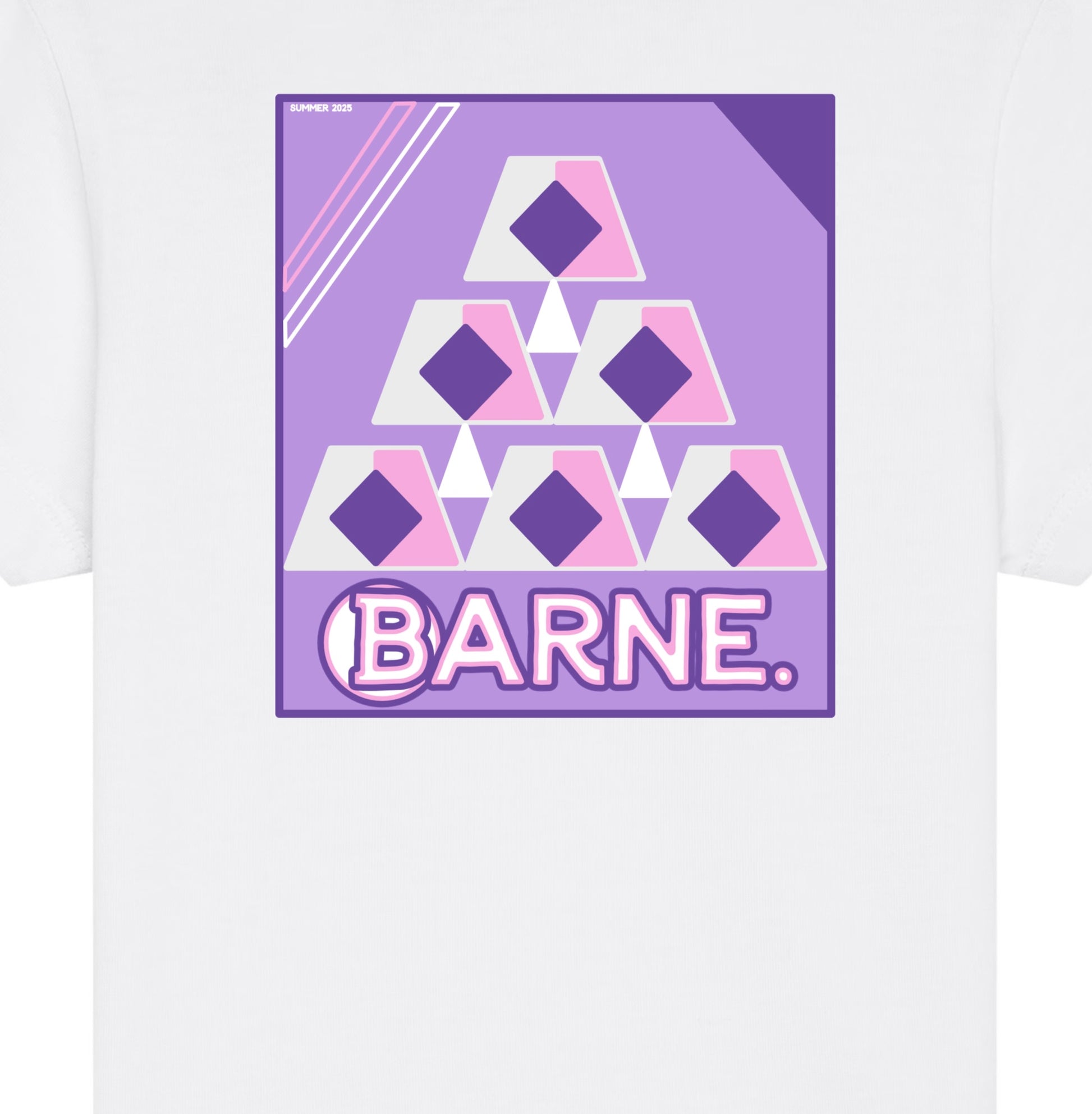 Barne Geo Lavender SS Tee