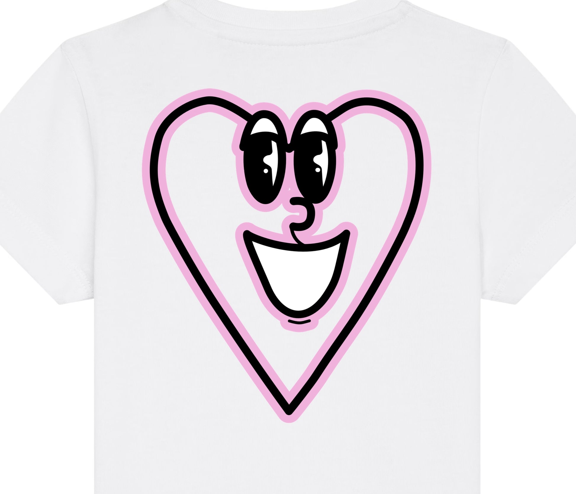 Barne Happy Heart Pink SS Tee