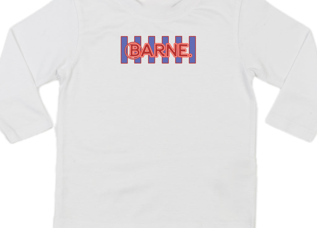 Barne B’s & Stripes Blue LS Tee - Mini