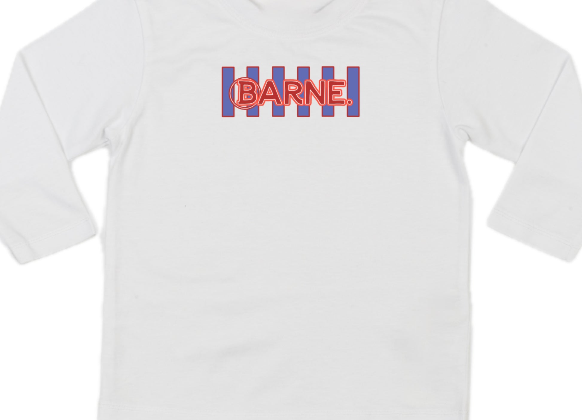 Barne B’s & Stripes Blue LS Tee - Mini