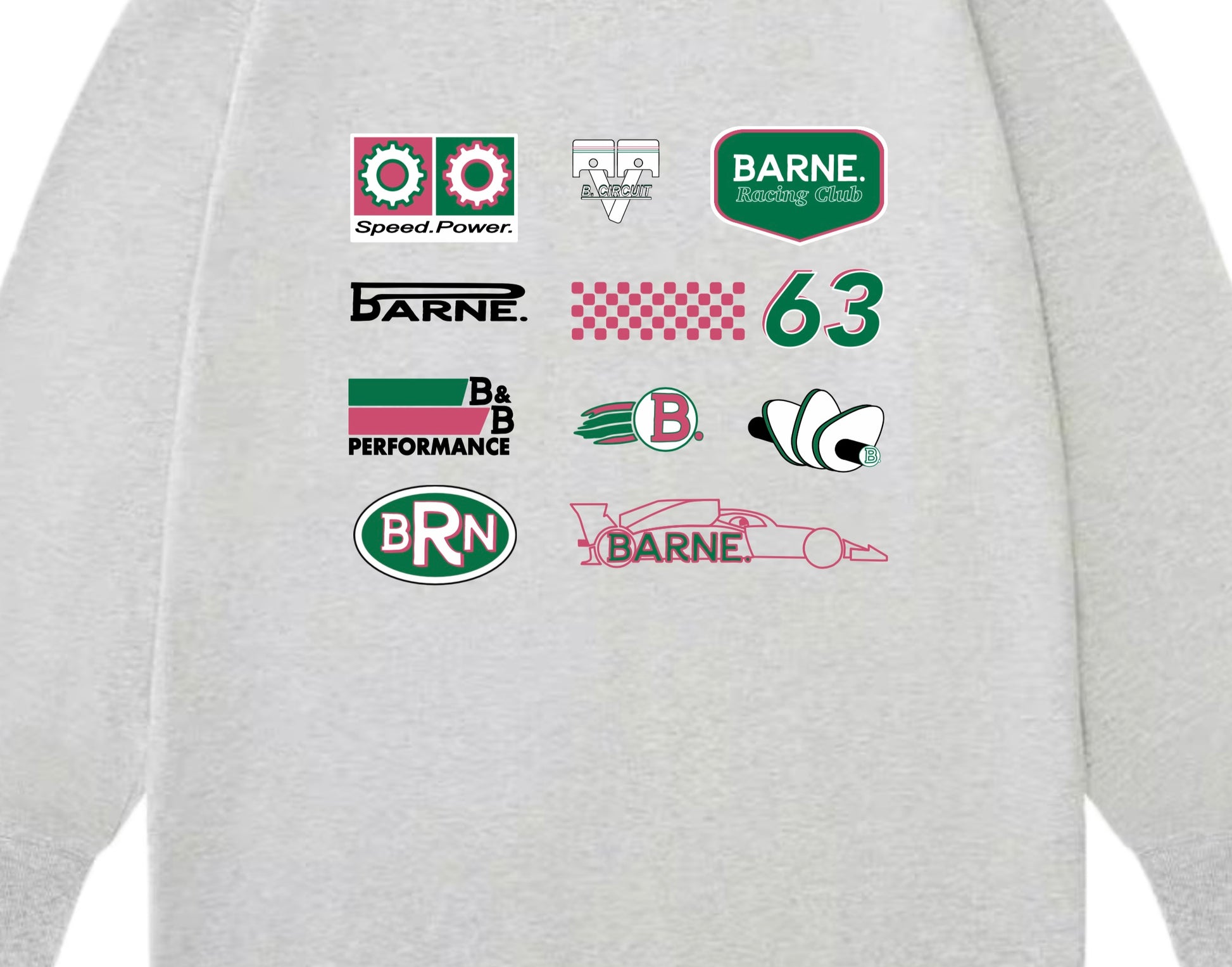 Barne LS Racer Pink Tee