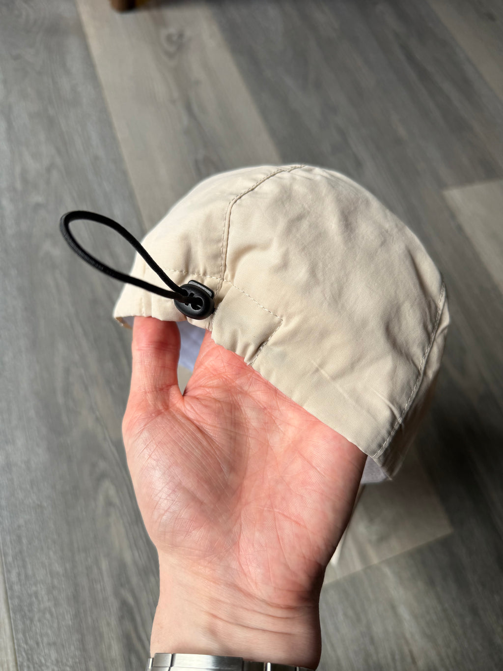 Barne Emblem Nylon Cap - Off White