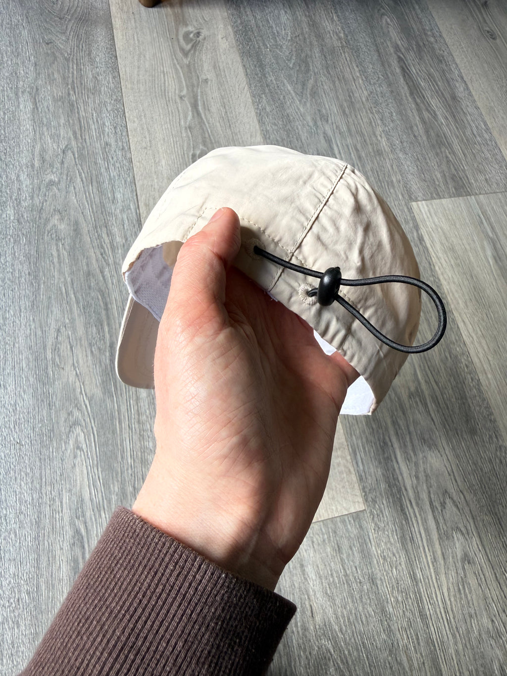 Barne Emblem Nylon Cap - Off White
