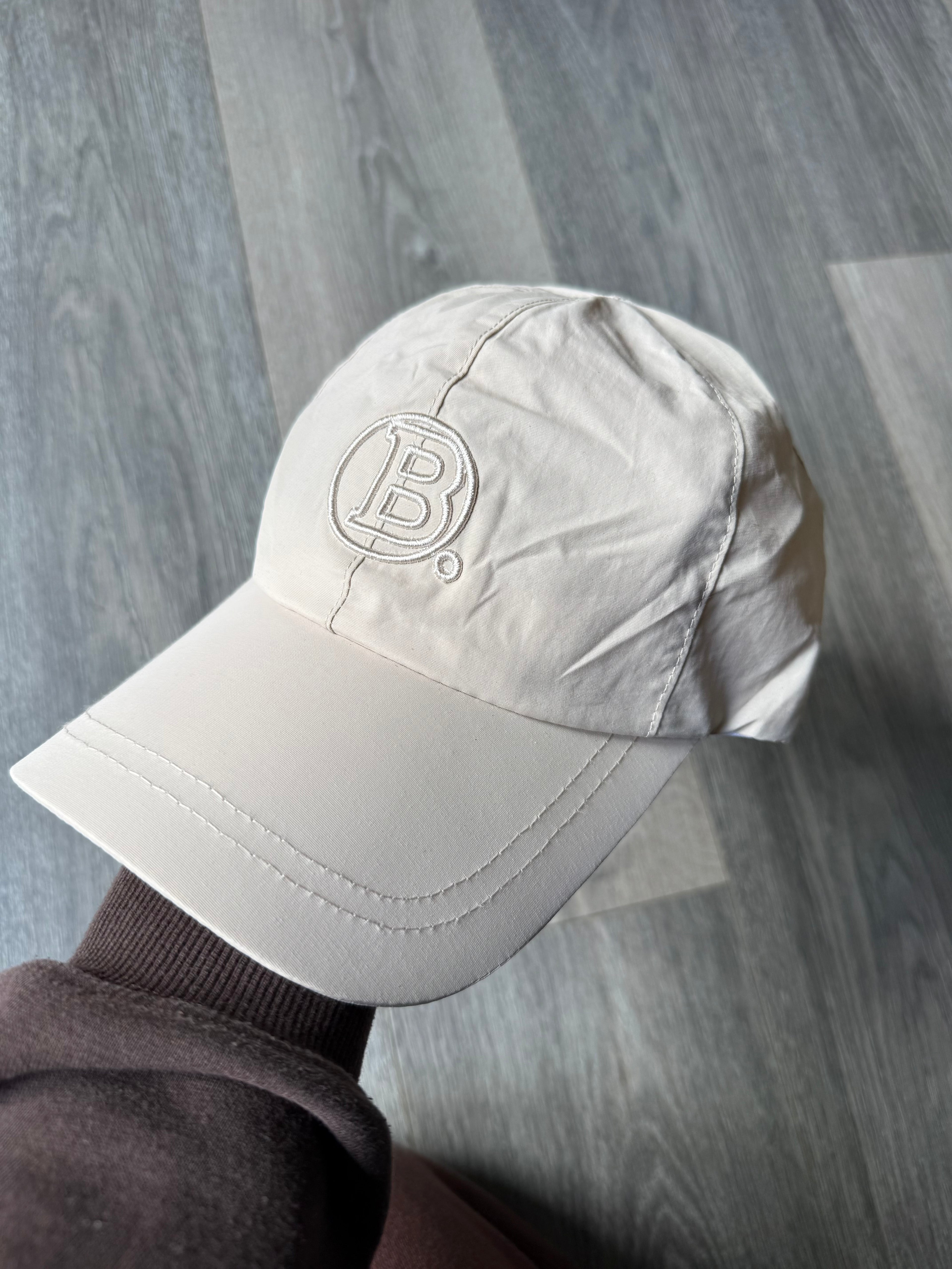 Barne Emblem Nylon Cap - Off White