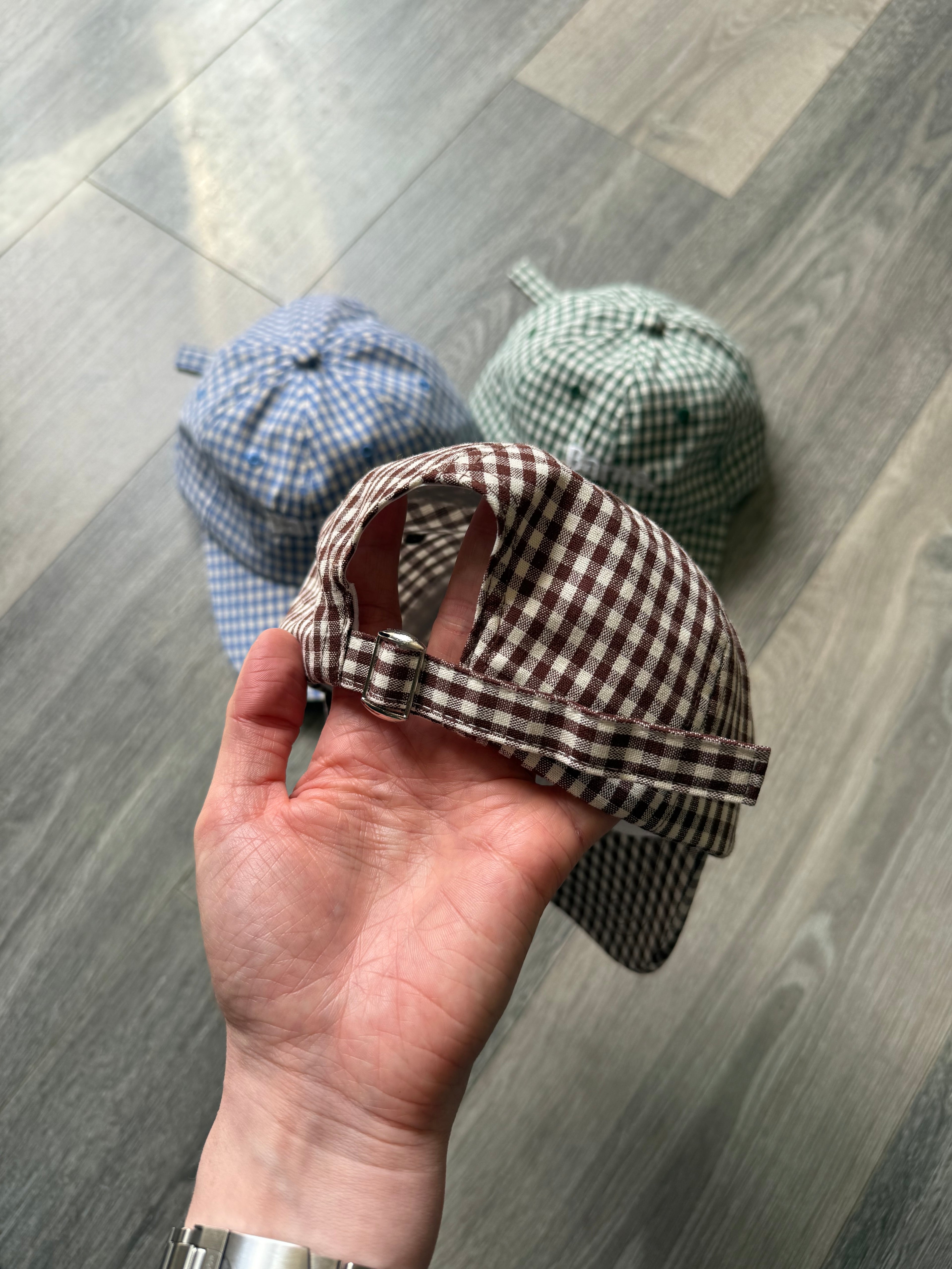 Barne Gingham Cap