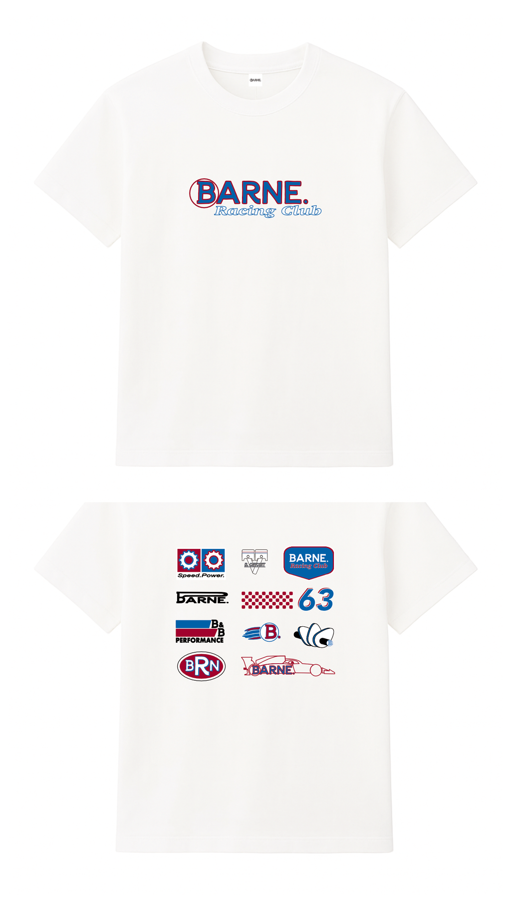 Barne Racer Blue Tee
