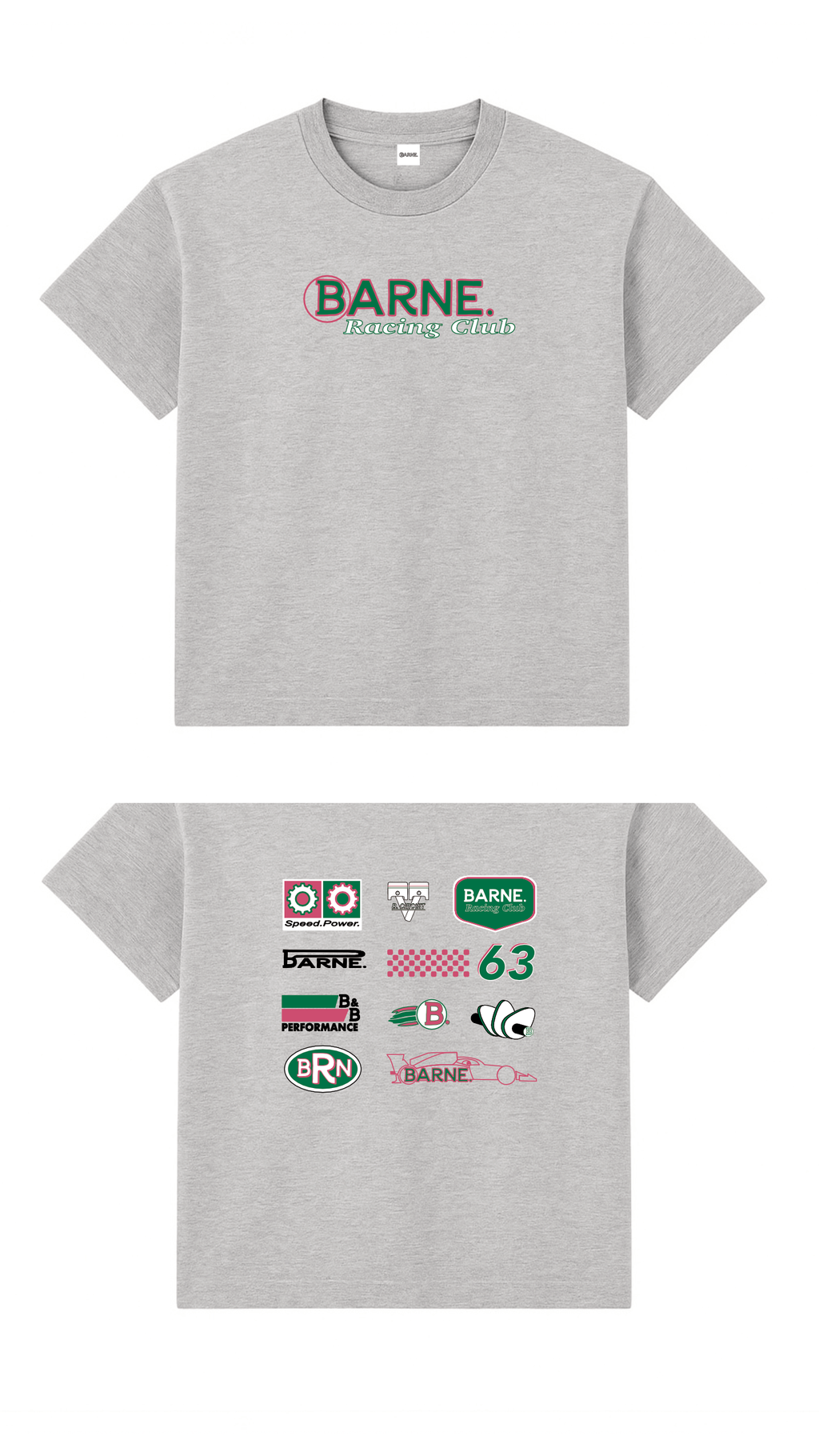 Barne LS Racer Pink Tee