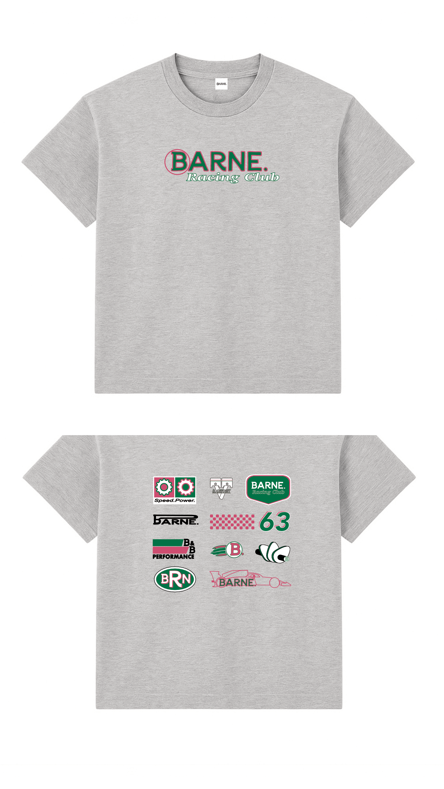 Barne LS Racer Pink Tee