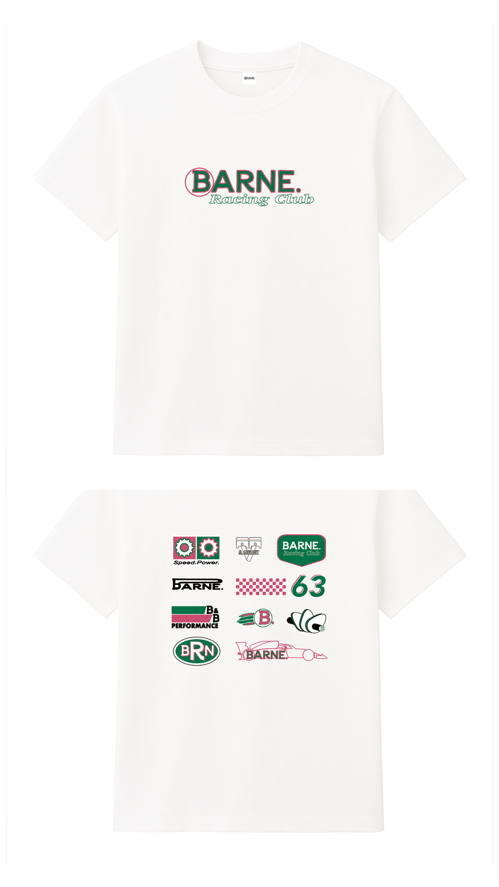 Barne LS Racer Pink Tee